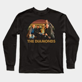 Dancing to Doo-Wop Diamond' Timeless Grooves Long Sleeve T-Shirt